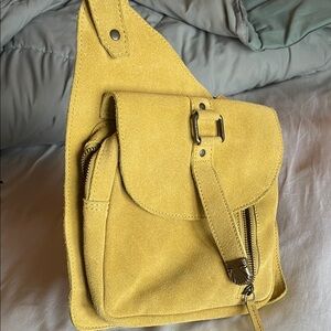 Free People Mustard Fabric Bag